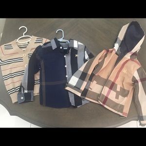 Burberry toddler shirts/jacket